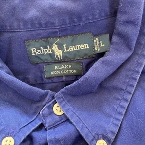 Ralph Lauren Deep Blue Cotton Shirt
